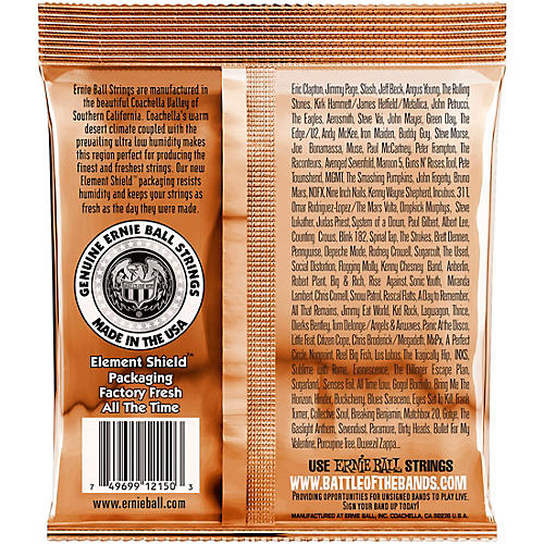Ernie Ball 2150 Earthwood Phosphor Bronze Extra Light Acoustic Guitar Strings 2-Pack