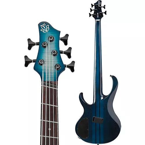 Ibanez BTB705LM 5-String Multi-Scale Electric Bass Guitar Cosmic Blue Starburst Low Gloss