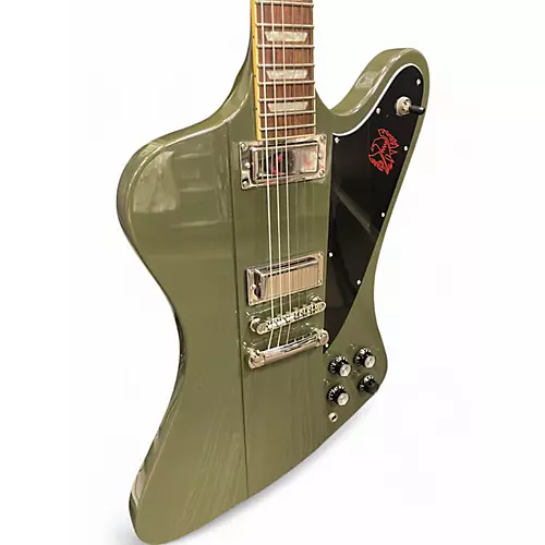 Used Epiphone Firebird Olive Green Solid Body Electric Guitar Olive Green