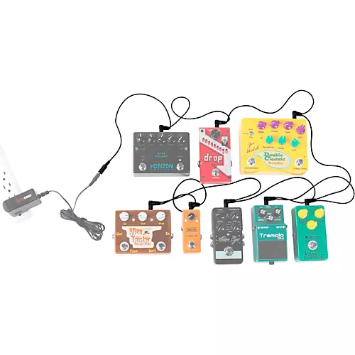 Gator 8-Output Daisy Chain Power Adapter Cable with Female Input Barrel Plug