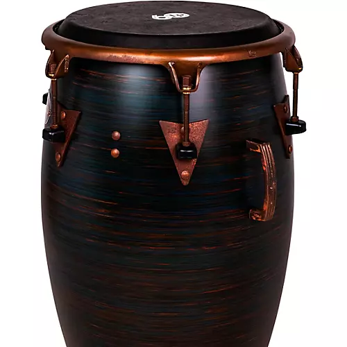 LP LP 60th Anniversary Top Tuning Fiberglass Conga with Rustic Bronze Hardware 11.75 in. Roasted Hazel Finish