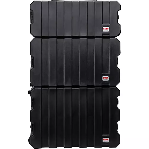 Gator G-Pro Roto Mold Rolling Rack Case Black 8 Space