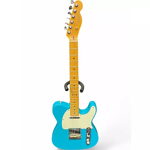 Used Fender American Professional II Telecaster miami blue Solid Body Electric Guitar miami blue