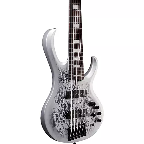 Ibanez BTB25TH6 6-String Electric Bass Guitar Silver Blizzard Matte