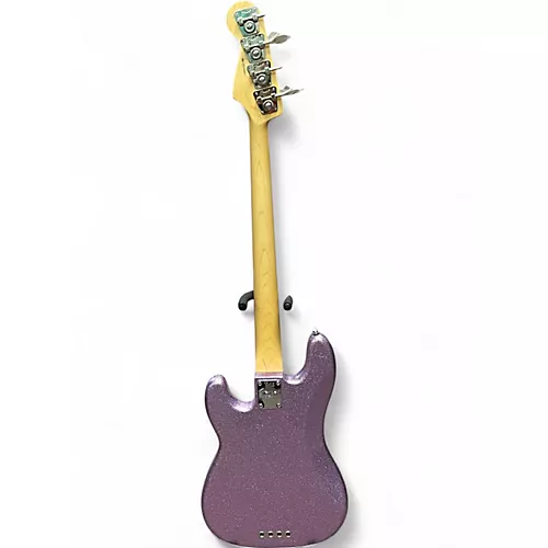 Used 2017 Fender Fender Adam Clayton Artist Series Signature Jazz Bass Purple Sprarkle Electric Bass Guitar Purple Sprarkle