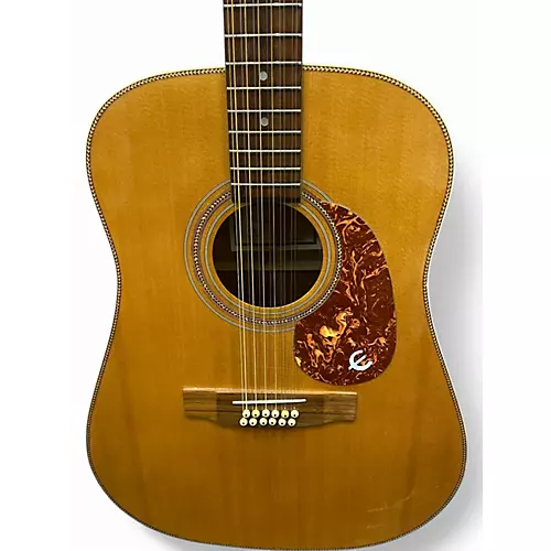 Used Epiphone pr715-12 Natural 12 String Acoustic Guitar Natural