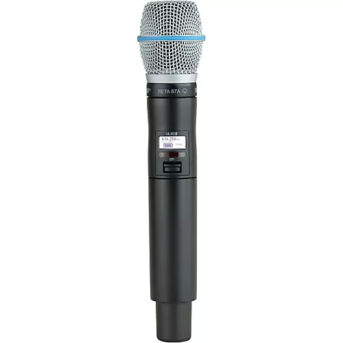 Shure ULXD2/B87A Wireless Handheld Microphone Transmitter With Interchangeable BETA 87A Microphone Cartridge Band H50