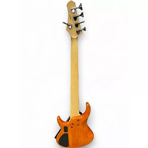 Used MTD Kingston Artist 5 Amber Electric Bass Guitar Amber