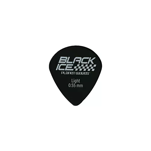 D'Addario 10 Small Guitar Picks Medium Black Ice