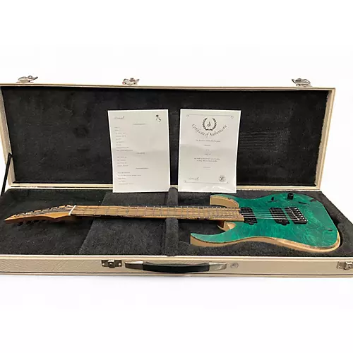 Used Ronciswall MIASMA 7 GREEN SATIN Solid Body Electric Guitar GREEN SATIN