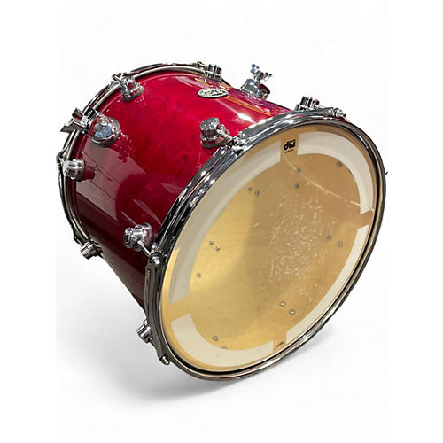 Used DW 3 Piece Performance Series Candy Apple Red Drum Kit Candy Apple Red