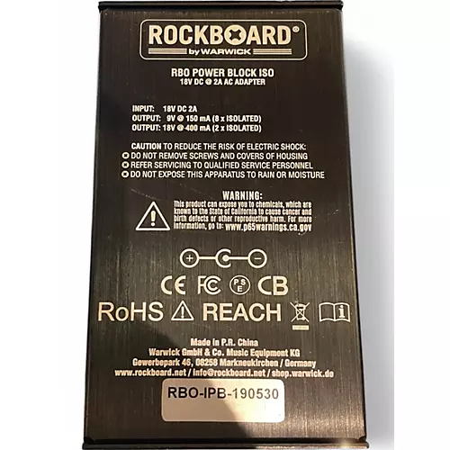 Used RockBoard Iso Power Block V10 Power Supply