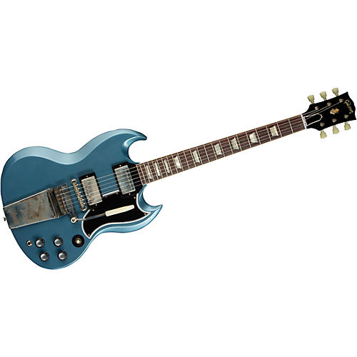 Gibson Custom Murphy Lab 1964 SG Standard Reissue With Maestro Ultra Light Aged Electric Guitar Pelham Blue