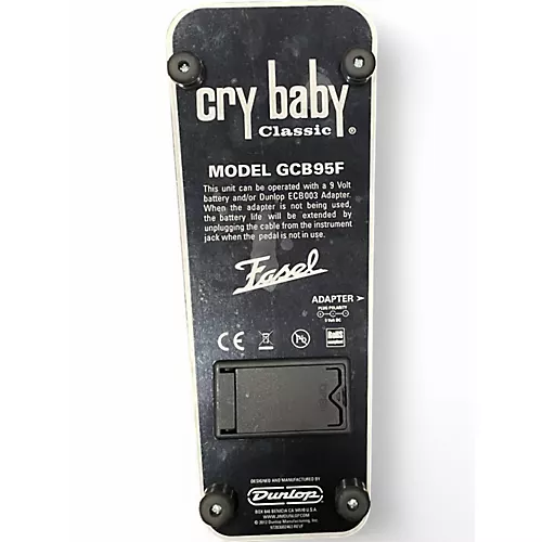 Used Dunlop GCB95F Crybaby Classic Wah With Fasel Inductor Effect Pedal