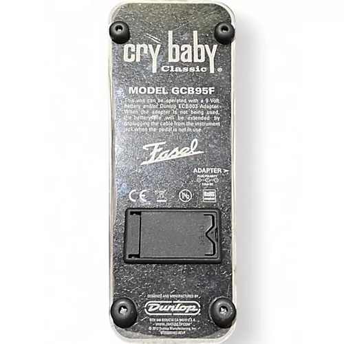Used Dunlop GCB95F Crybaby Classic Wah With Fasel Inductor Effect Pedal