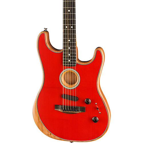 Fender American Acoustasonic Stratocaster Acoustic-Electric Guitar Natural