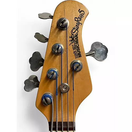 Used Ernie Ball Music Man Stingray 5 String Tobacco Sunburst Electric Bass Guitar Tobacco Sunburst