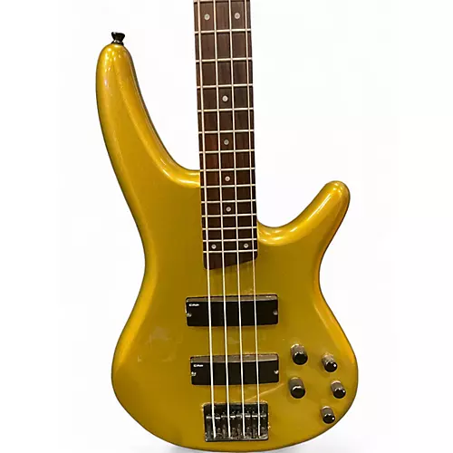 Used Ibanez SR300 Gold Electric Bass Guitar Gold