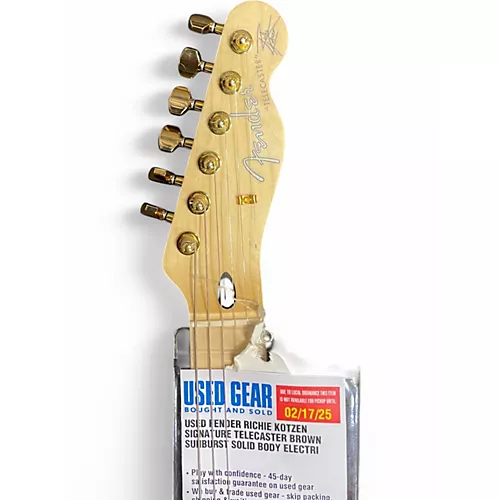 Used Fender Richie Kotzen Signature Telecaster Brown Sunburst Solid Body Electric Guitar Brown Sunburst