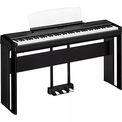Yamaha P-515 Digital Piano With Matching Stand and LP-1 Pedal Unit Black