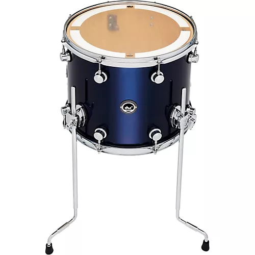 DW DWe Wireless Acoustic/Electronic Convertible Floor Tom with Legs 14 x 12 in. Finish Ply Black Galaxy
