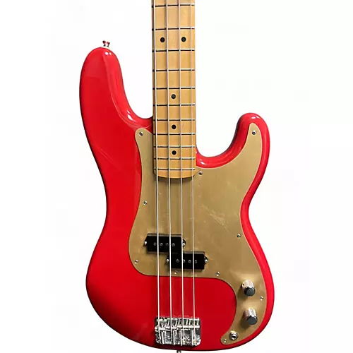 Used Fender Vintera 50s Precision Bass Red Electric Bass Guitar Red