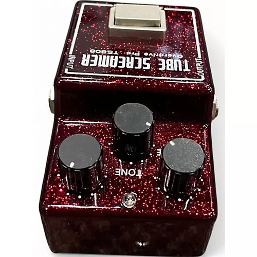 Used Ibanez TS808 Tube Screamer 40th Anniversary Red Sparkle Effect Pedal