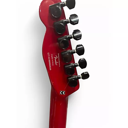 Used Squier FSR Custom Telecaster HH Cherry Solid Body Electric Guitar Cherry