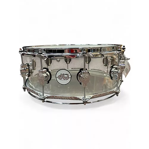 Used DW 8 Piece Design Series Acrylic Clear Drum Kit Clear
