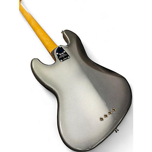 Used Fender American Professional II Jazz Bass mercury Electric Bass Guitar mercury