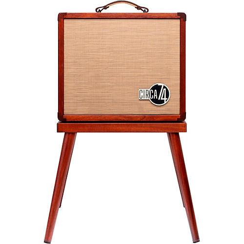 Circa 74 AV150-10 Acoustic Guitar and Vocal Amplifier With Amp Stand Mahogany