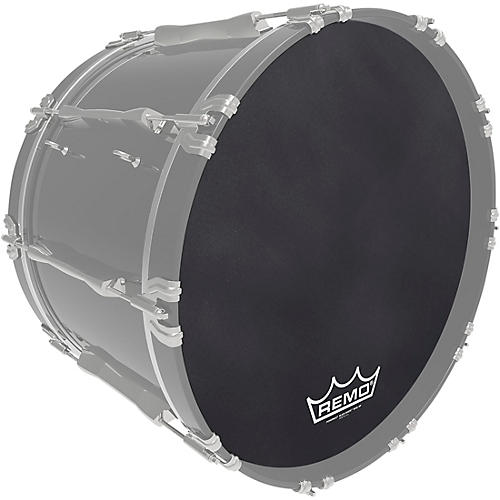 Remo Powermax Black Suede Crimplock Bass Drum Head 20 in.