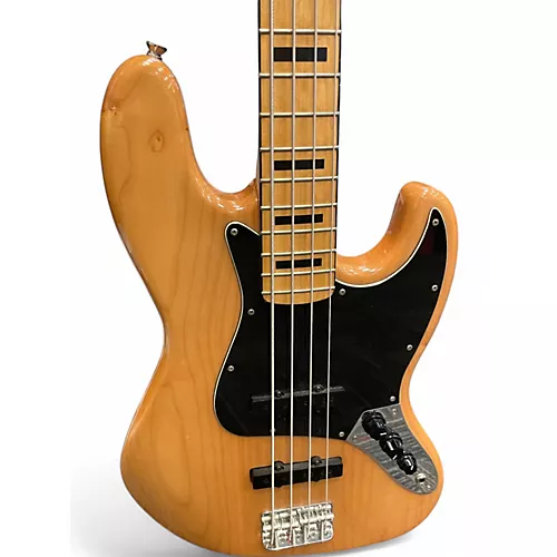 Used Squier Classic Vibe 70s Jazz Bass Natural Electric Bass Guitar Natural