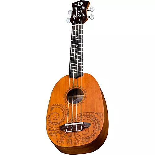 Luna Tattoo Pineapple Soprano Ukulele Mahogany