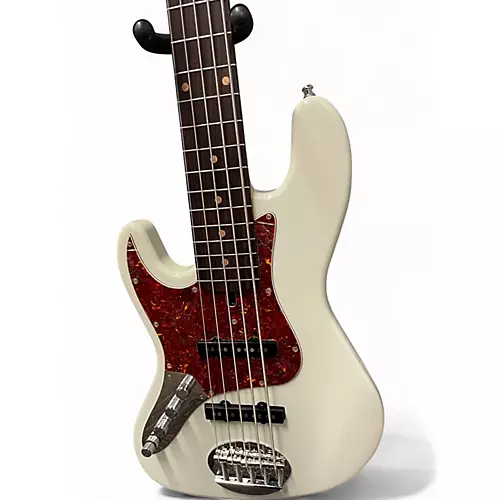Used Lakland USA Series 55-94 Deluxe 5 String Alpine White Electric Bass Guitar Alpine White