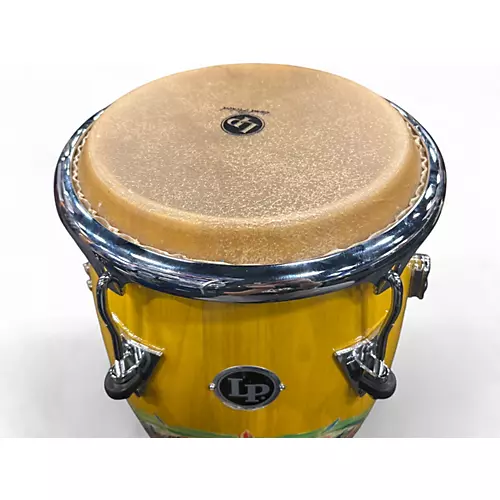 Used LP Santana Africa Speaks Conga 12.50 in. Yellow Lacquer Conga