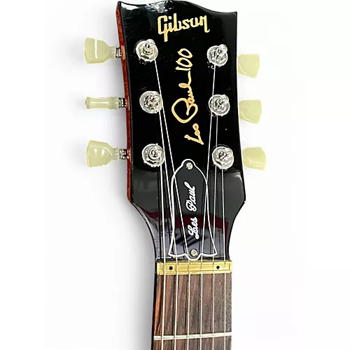 Used 2015 Gibson LES PAUL 100 STUDIO Cherry Solid Body Electric Guitar Cherry