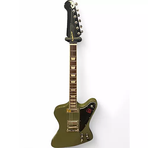 Used Epiphone Firebird Olive Green Solid Body Electric Guitar Olive Green