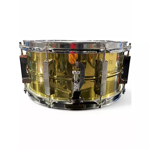 Used TAMA 14X6.5 POWER BRASS BRASS Drum BRASS 213