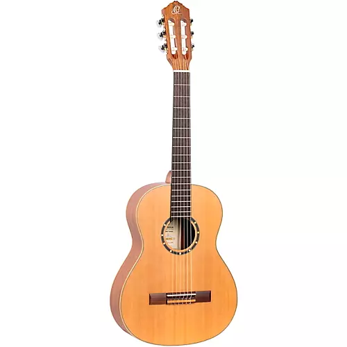 Ortega Family Series R122L-3/4 3/4 Size Left-Handed Classical Guitar Satin Natural 0.75