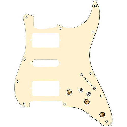 920D Custom HSH Pre-Wired Pickguard for Strat With S7W-HSH-2T Wiring Harness Black