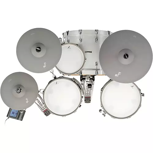 EFNOTE 7 Acoustic Designed Electronic Drum Set White Sparkle