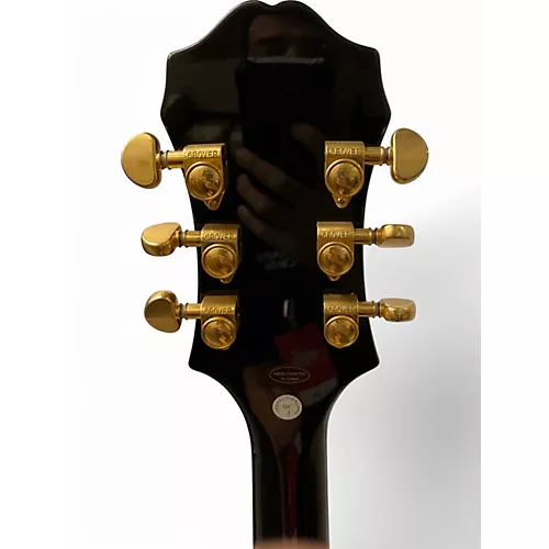 Used Epiphone Sheraton Black Hollow Body Electric Guitar Black