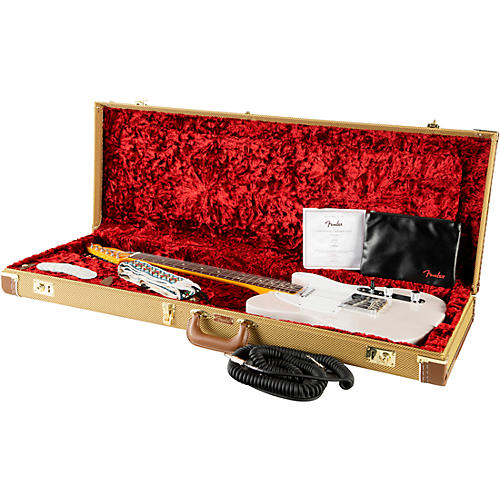 Fender Jimmy Page Mirror Telecaster Electric Guitar White Blonde