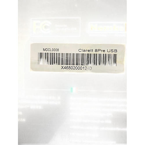 Used Focusrite Clarett 8Pre USB Audio Interface