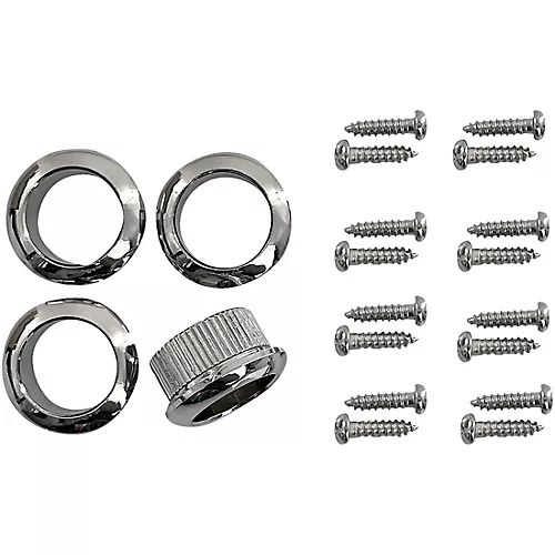 Leo Quan Badass TK-7817 OGT Open-Gear Small Post 4-in-Line Bass Tuning Machines Nickel