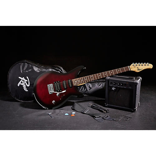 Rogue Rocketeer Electric Guitar Pack Red Burst