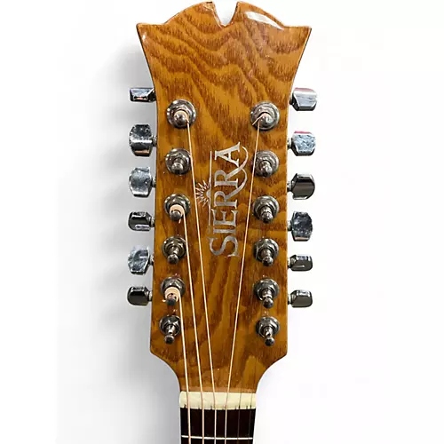 Used Sierra SS112CE Natural 12 String Acoustic Electric Guitar Natural