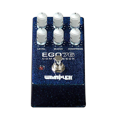 Wampler Ego 76 Compressor Effects Pedal Blue Sparkle