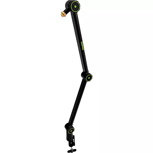 Shure Shure Deluxe Articulating Desktop Mic Boom Stand with Silver MV7 Microphone and SRH440A Headphones